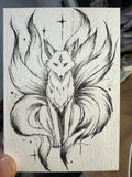 Nine-Tailed Fox — Original Ink ACEO
