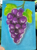 Cluster of Purple Grapes - Original ACEO Miniature Painting
