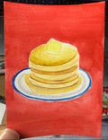 Sliced Lemon on Blue China - Original ACEO Miniature Painting